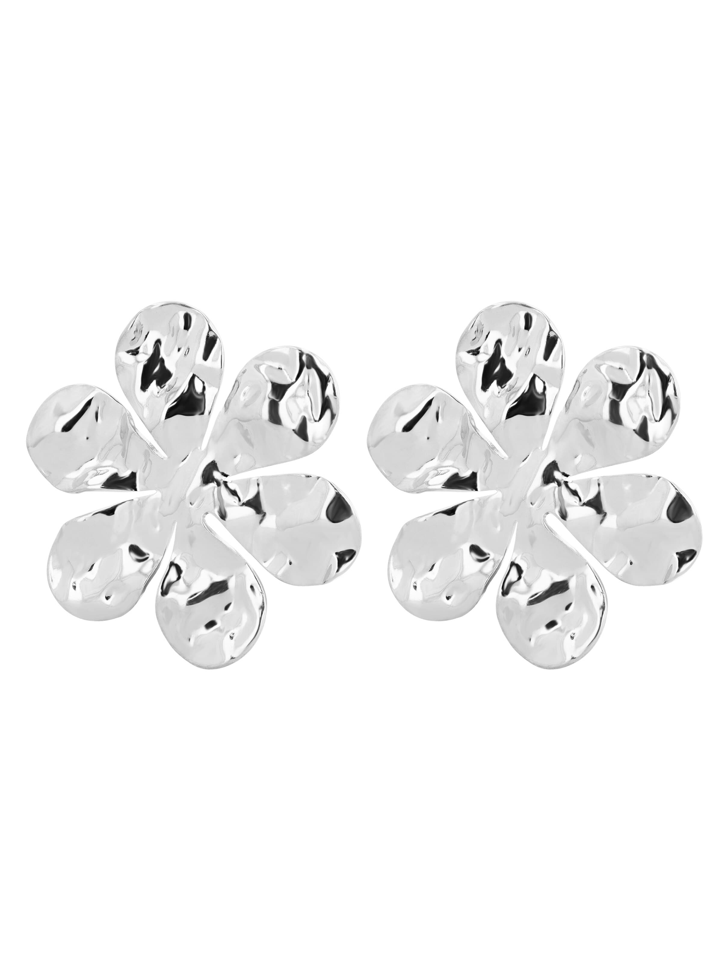 Akzent Earrings 'Valkyrie, langlebig' in Silver: front