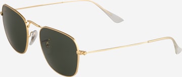 Lunettes de soleil Ray-Ban en or : devant