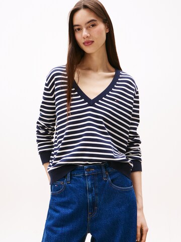 Pull-over 'ESSENTIAL' Tommy Jeans en bleu : devant