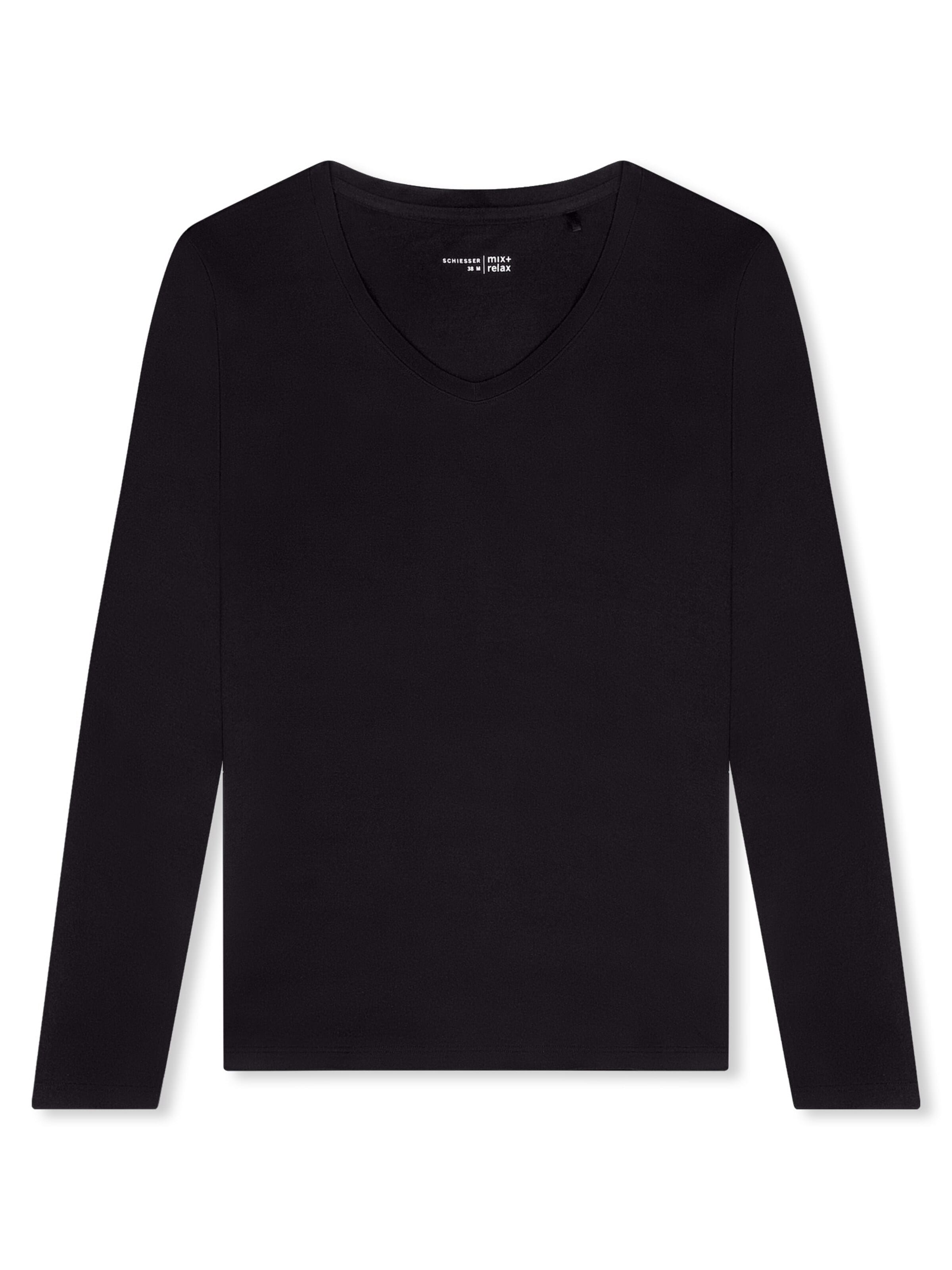 SCHIESSER Schlafshirt 'Mix & Relax'‌‌‌ in S in schwarz, Produktansicht
