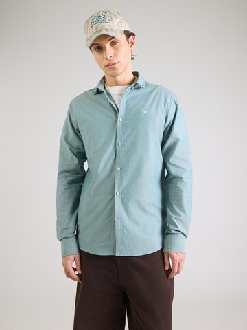 Coupe regular Chemise 'Samuel' Iriedaily en vert : devant