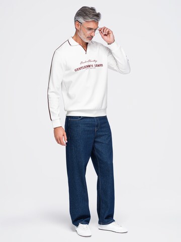 Ombre Sweatshirt i vit