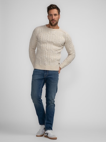 Pull-over 'Thorne' Petrol Industries en beige : devant