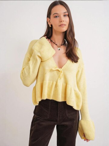 Pull-over 'Pullover' MixRay en jaune