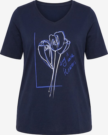 Ulla Popken Shirt in Blau: Vorderseite