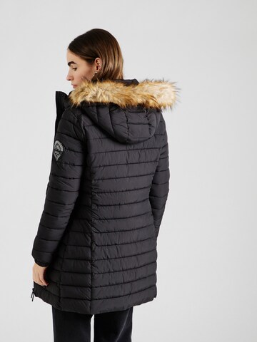 Superdry Wintermantel 'Fuji' in Zwart