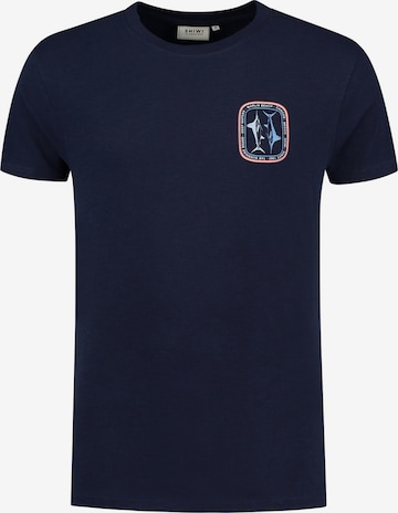 Shiwi T-shirt 'Marlin' i blå: framsida