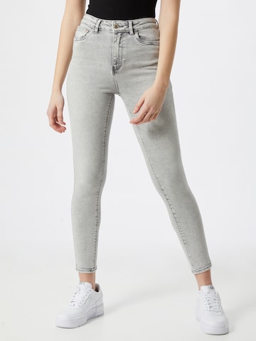 ONLY Skinny Jeans 'Mila' in Grijs: voorkant