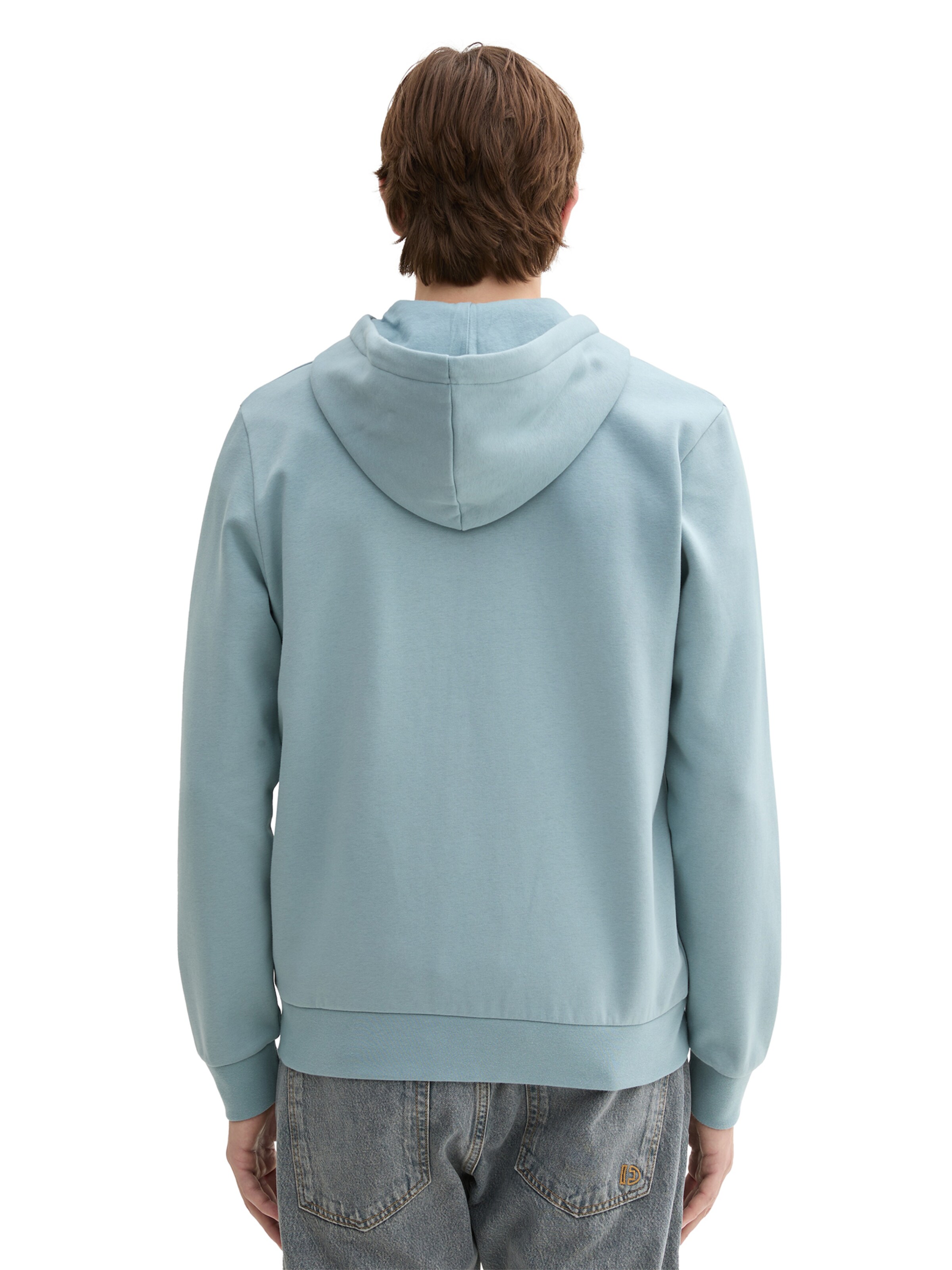 TOM TAILOR DENIM Sweatjacke in Blau