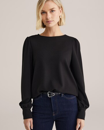 WE Fashion Свитер в Черный: спереди