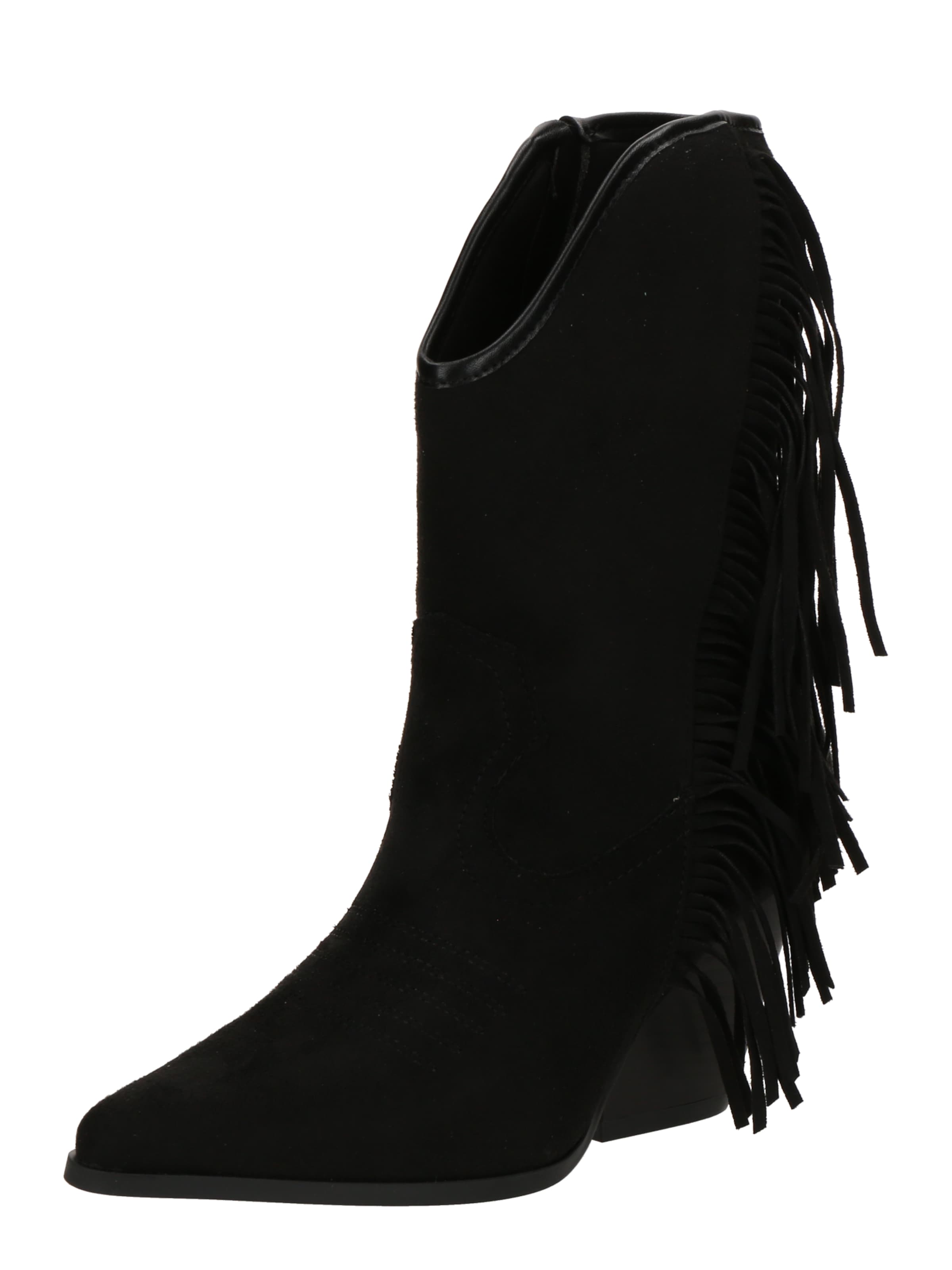 GLAMOROUS Comwboystøvler i sort: forside