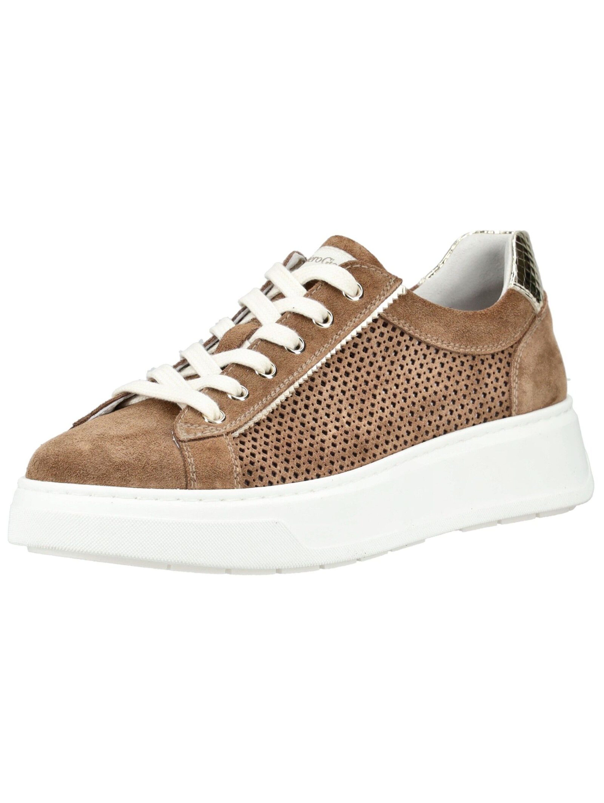 Sneaker bassa di Nero Giardini in marrone: frontale