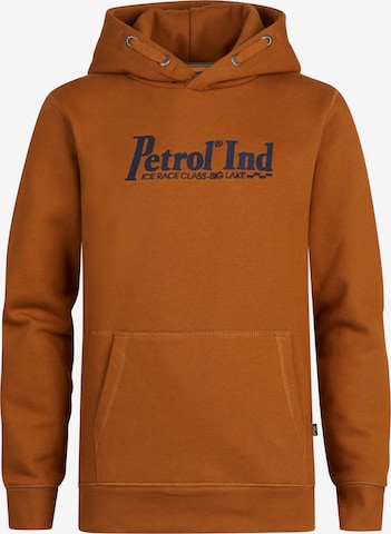 Petrol Industries Sweatshirt 'Fishhook' in Brown: front