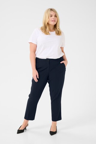 KAFFE CURVE Regular Broek 'Elia' in Blauw