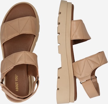 ABOUT YOU Sandals 'Esma' in Beige