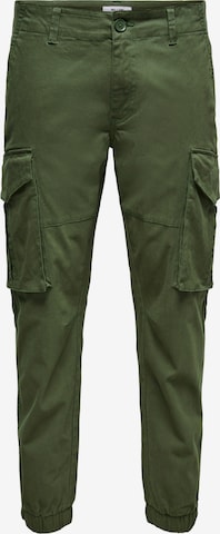 Only & Sons Cargo Pants 'Kim' in Green: front