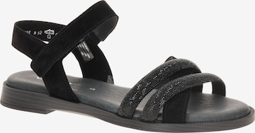 Sandales GABOR en noir : devant
