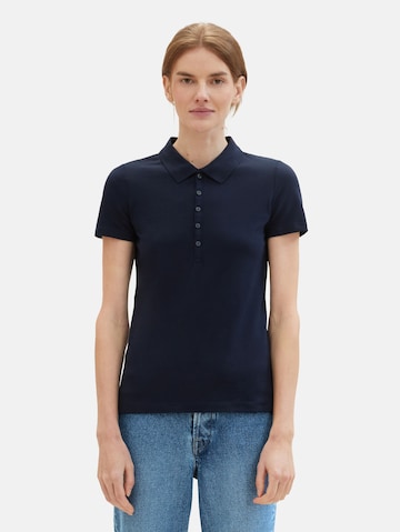 TOM TAILOR Poloshirt in Blau: predná strana