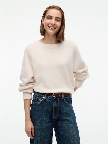 Pull-over TOMMY HILFIGER en beige : devant