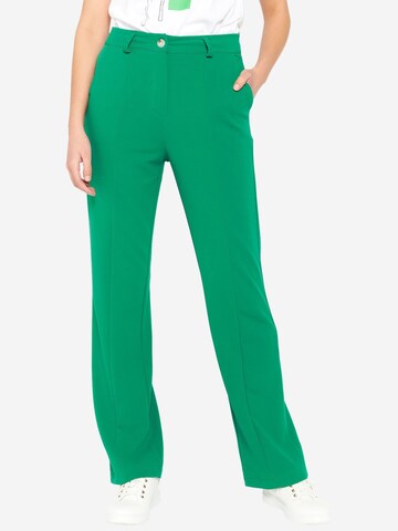 regular Pantaloni con piega frontale di LolaLiza in verde: frontale