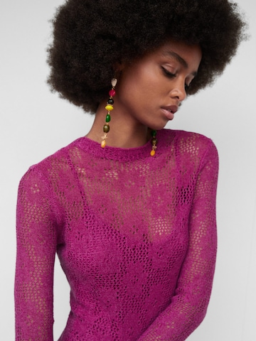 MANGO Knitted dress 'Margarit' in Pink