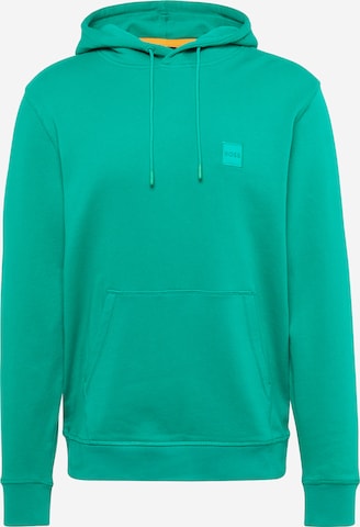 BOSS Orange Sweatshirt 'Wetalk' in Green: front