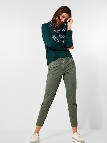 CECIL - Slimfit Pantalón 'Scarlett' en verde