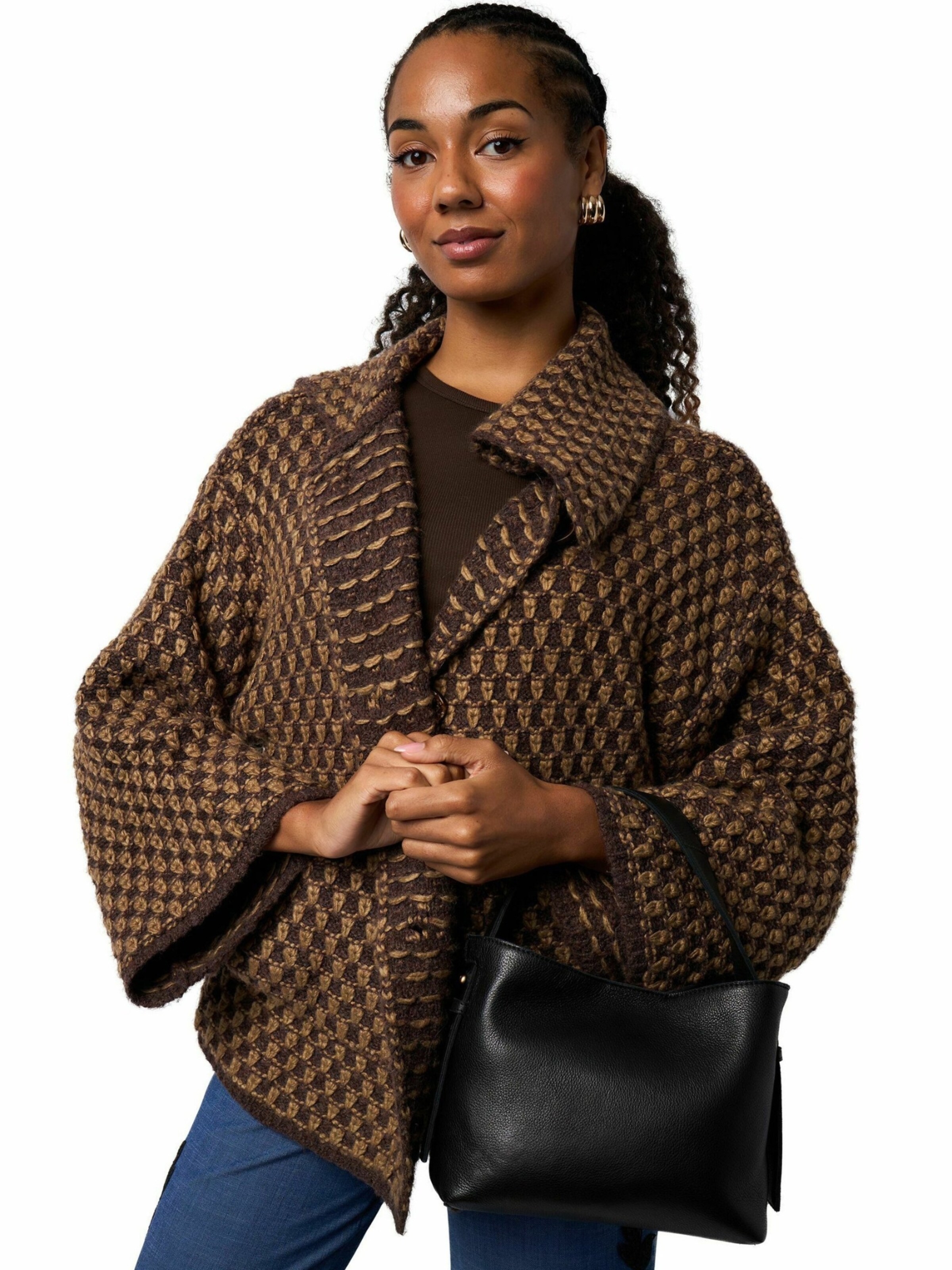 Cabas ' Naya ' RE:DESIGNED en noir : devant