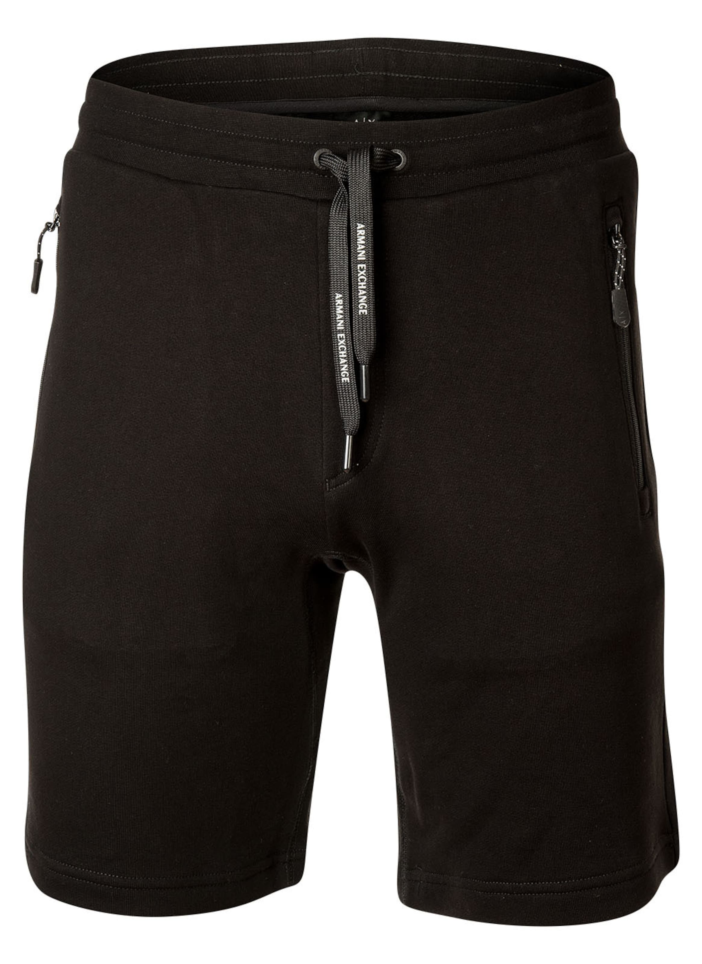 melns ARMANI EXCHANGE Standarta Bikses: no priekšpuses