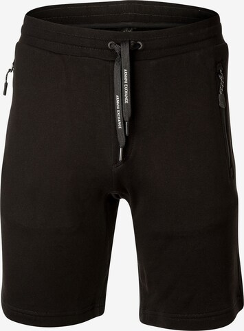 ARMANI EXCHANGE Regular Shorts in Schwarz: predná strana