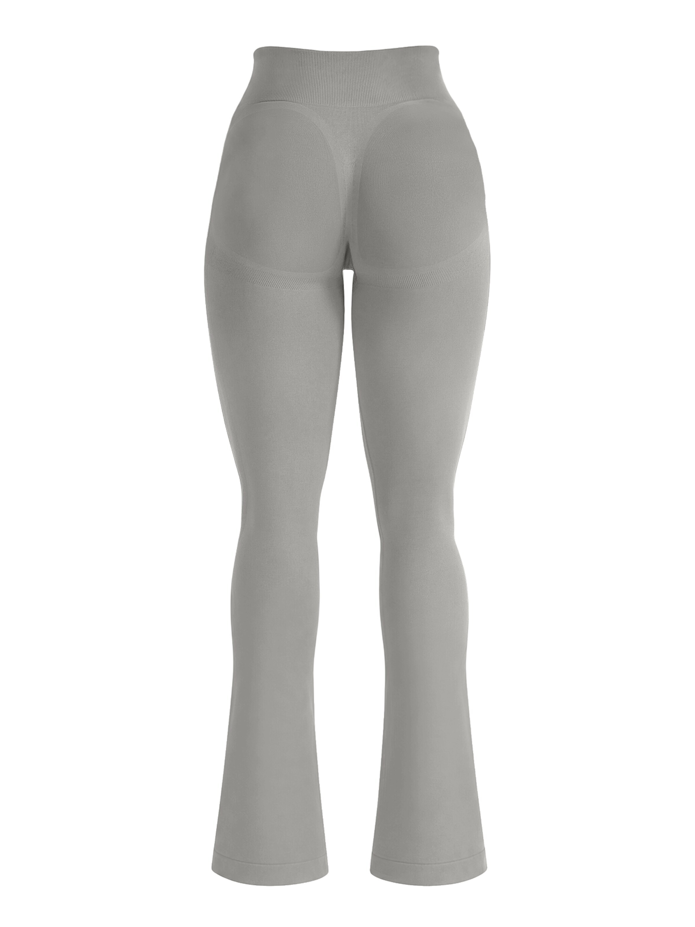 ZAAYO Flared Workout Pants 'Women's Butt Lifting Flare Yoga Pants' in Grey: front