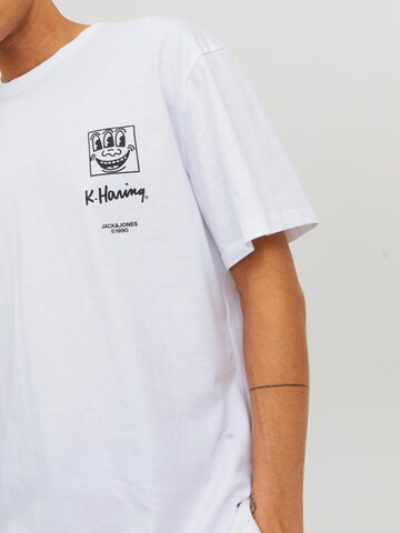 T-Shirt 'KEITH HARING' JACK & JONES en blanc