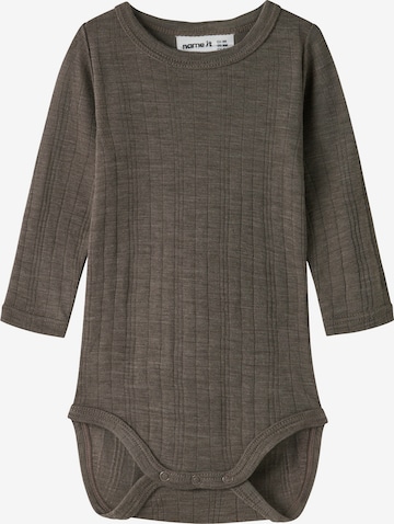 NAME IT Romper/bodysuit 'NBMWang' in Brown: front