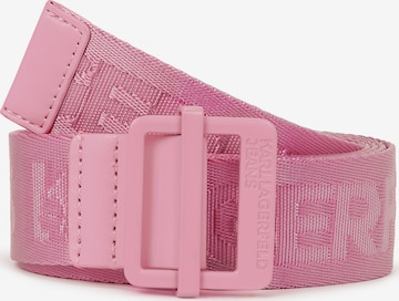 Karl Lagerfeld Riem 'Webbing' in Lila: voorkant