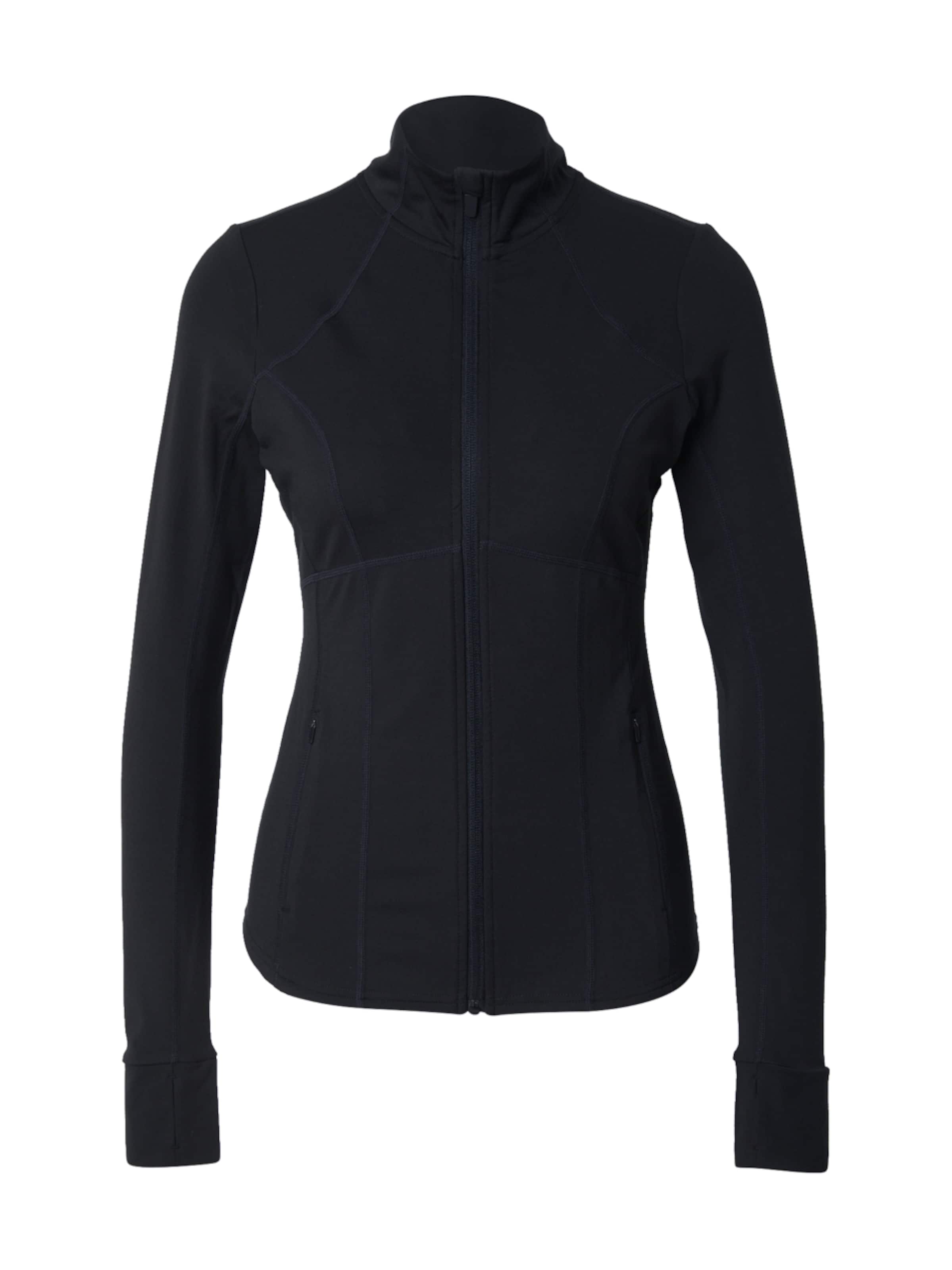 Fabletics Αθλητικό μπουφάν σε μαύρο: μπροστά