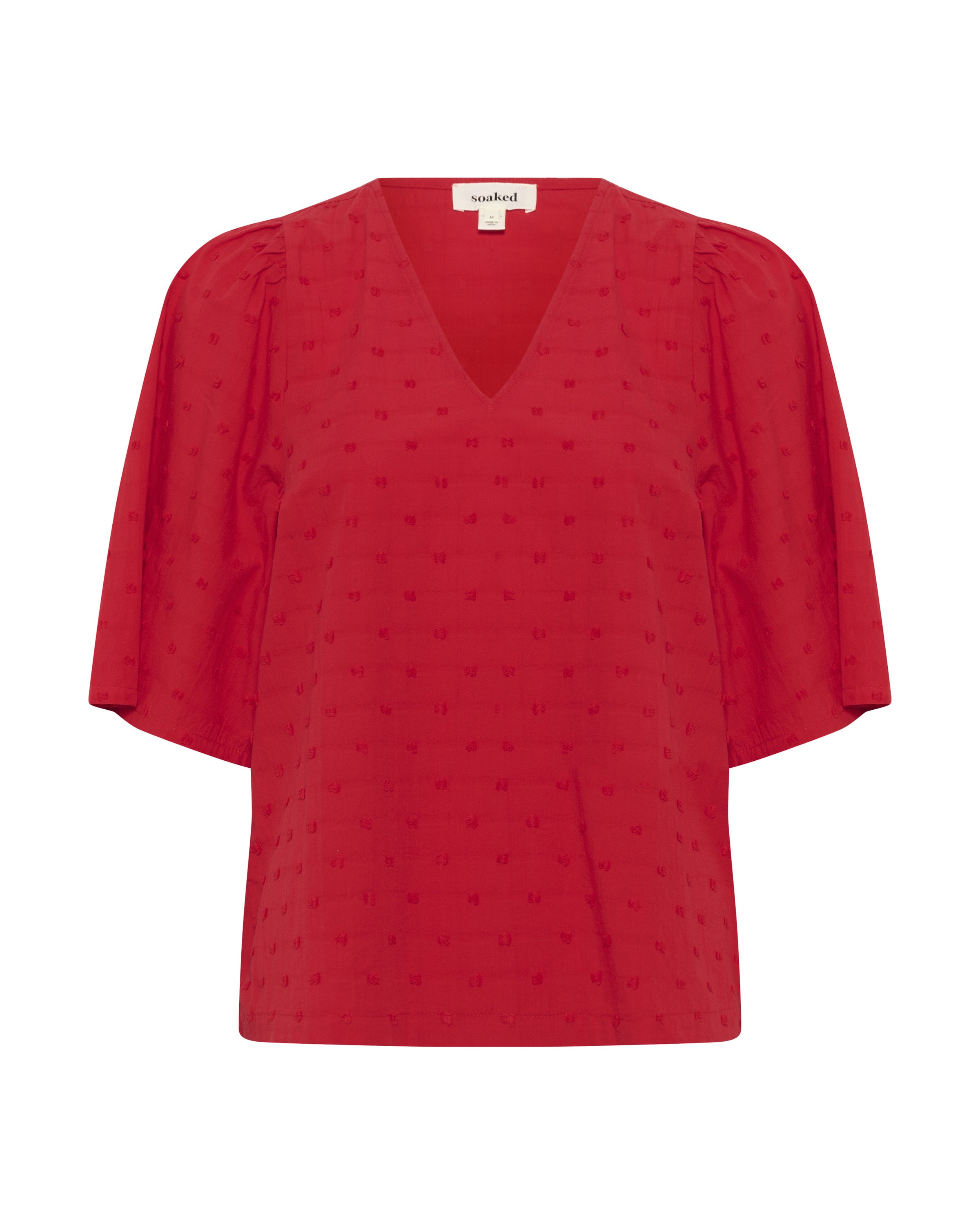 SOAKED IN LUXURY Blouse 'Sunela Felisia' in Rood: voorkant