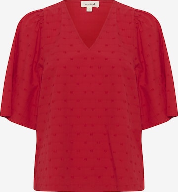 Chemisier 'Sunela Felisia' SOAKED IN LUXURY en rouge : devant