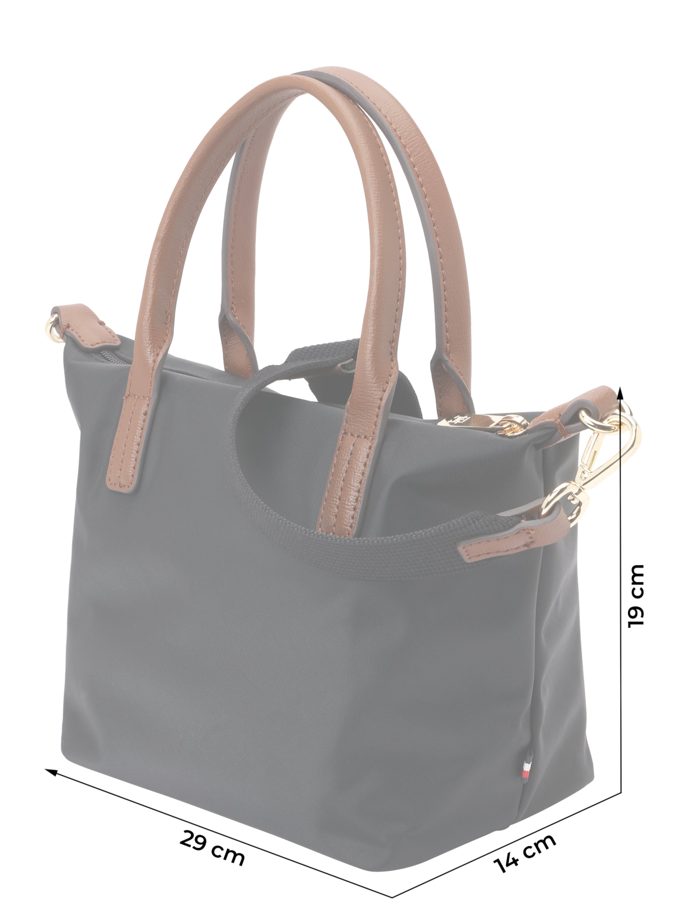 TOMMY HILFIGER Handtasche 'POPETTE' in Schwarz