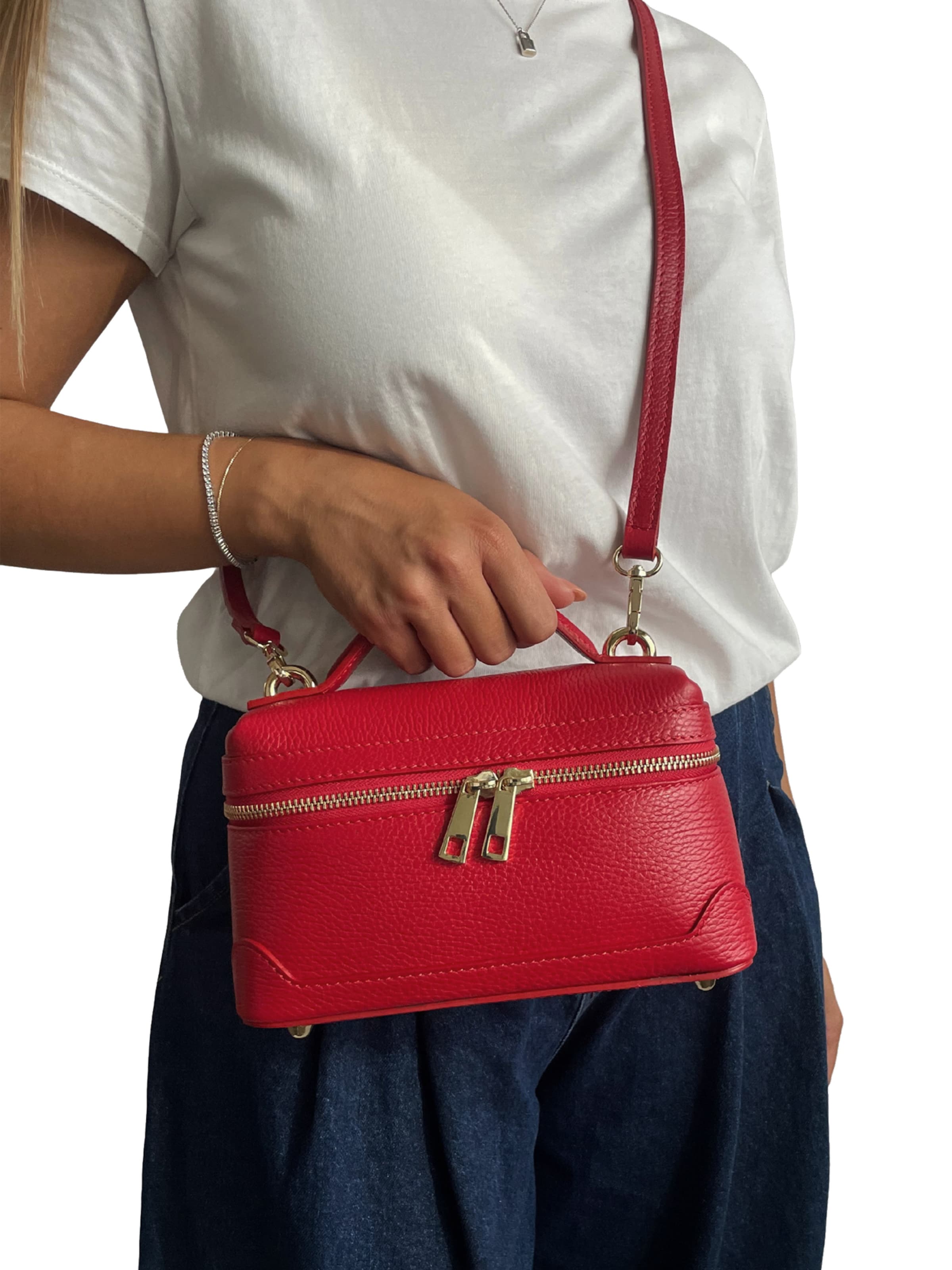 CHICCA BORSE Handtas in Rood: voorkant