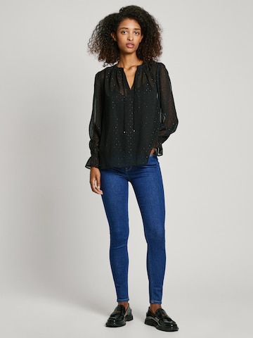 Pepe Jeans Bluse 'ADDISON' in Schwarz