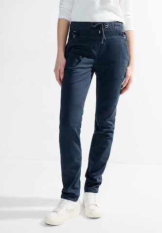 CECIL Slim fit Pants in Blue: front