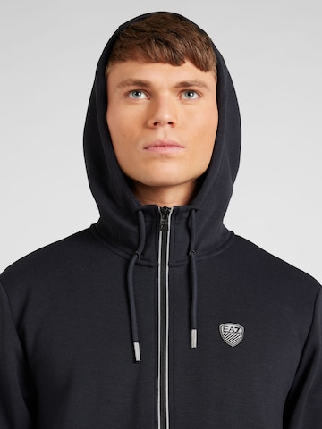 EA7 Emporio Armani Sweatjacka i blå