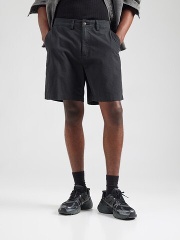 Abercrombie & Fitch Loosefit Παντελόνι τσίνο σε μαύρο: μπροστά