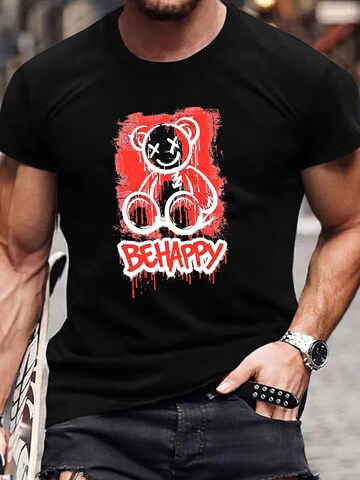 RMK Shirt 'Crazy Bär' in Black: front