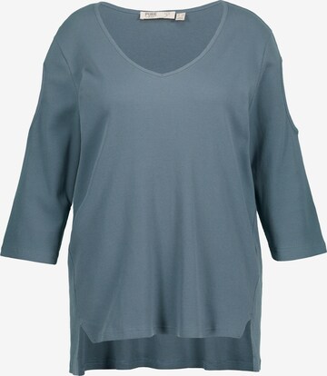 Ulla Popken Shirt in Blauw: voorkant