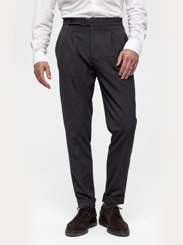 Dandalo Regular Pleat-front trousers in Grey: front