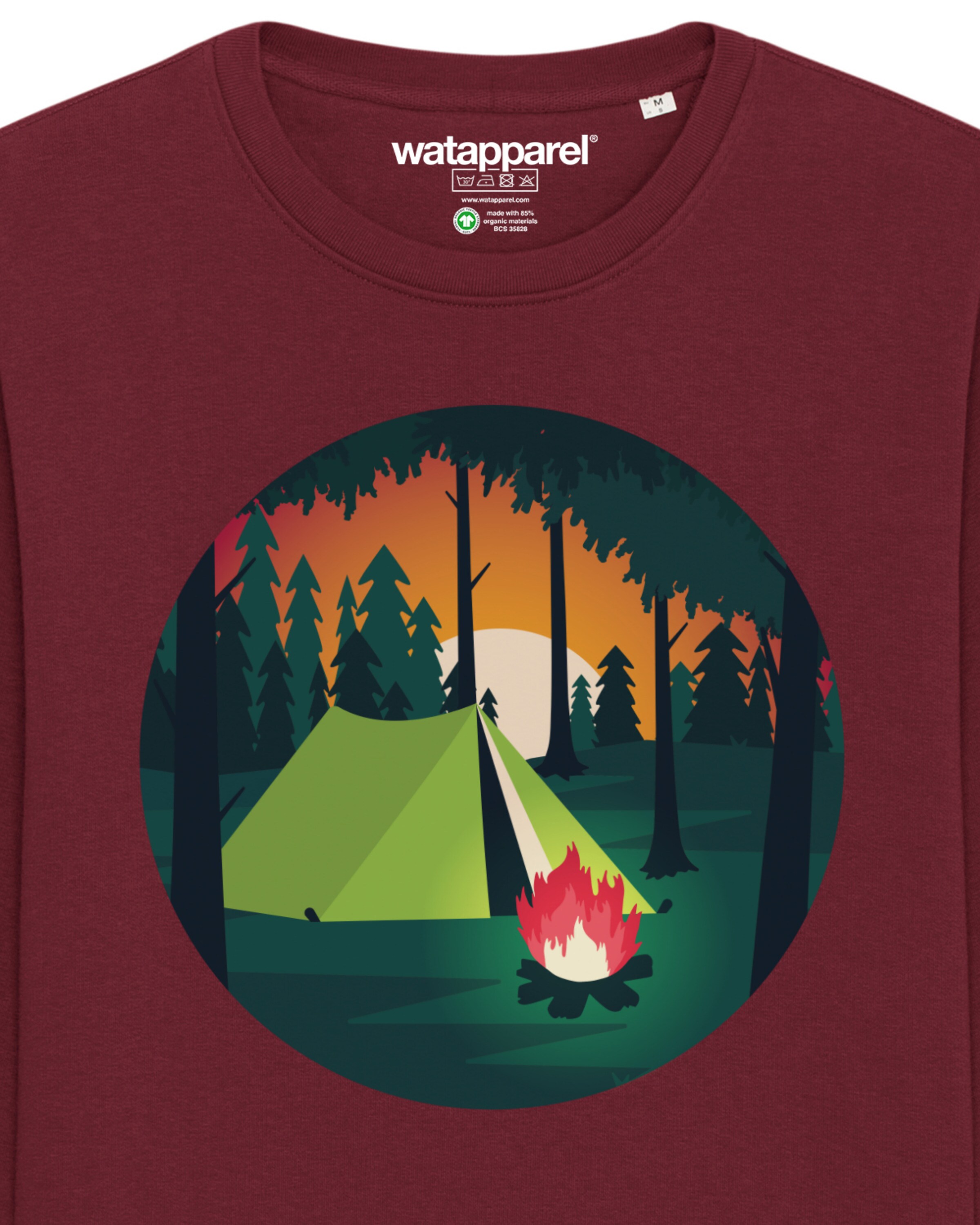 Watapparel Sweatshirt 'Zelten' in Red