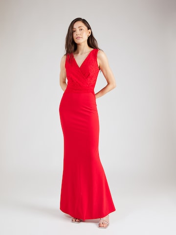 WAL G. - Vestido de noche 'BONNIE' en rojo: frente