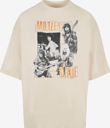 Merchcode Shirt 'Motley Crue - Vintage Punk Collage' in White: front