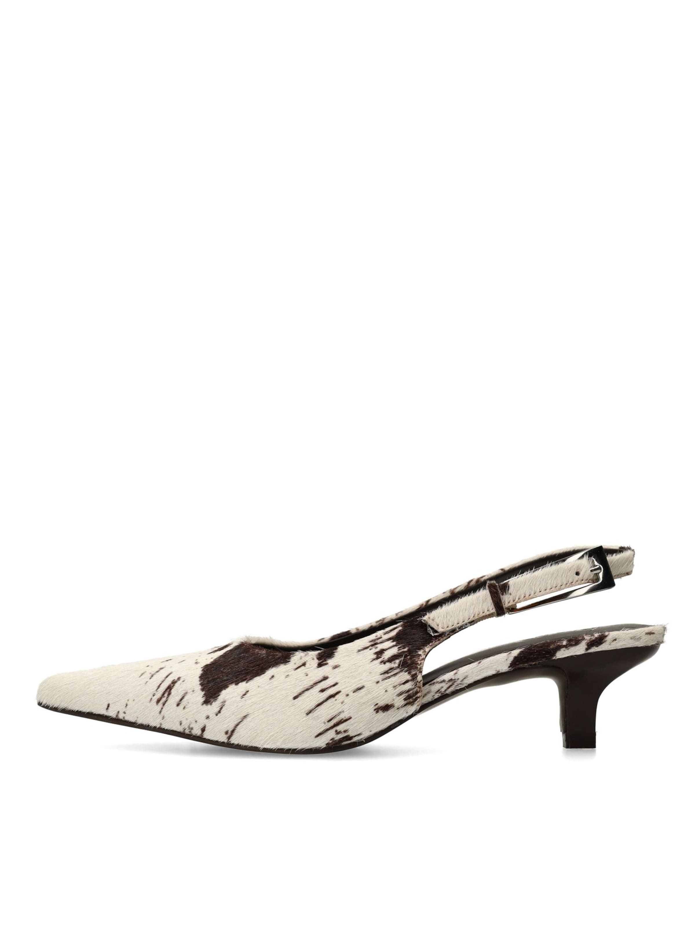 Escarpins à bride arrière SACHA en marron : devant